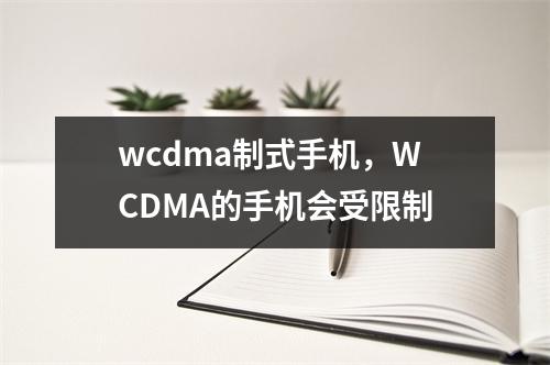 wcdma制式手机，WCDMA的手机会受限制