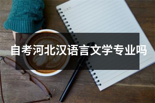 自考河北汉语言文学专业吗