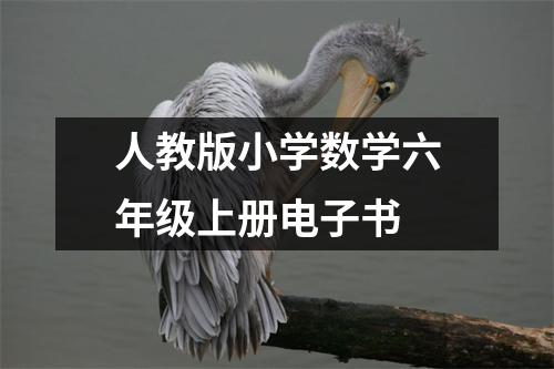 人教版小学数学六年级上册电子书