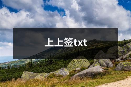 上上签txt