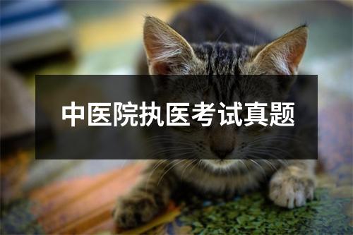 中医院执医考试真题