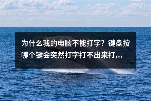 为什么我的电脑不能打字？键盘按哪个键会突然打字打不出来打字打不出