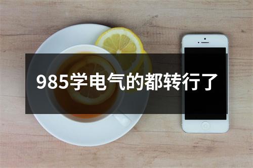 985学电气的都转行了