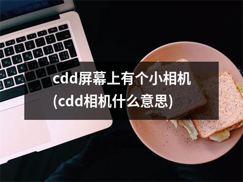 cdd屏幕上有个小相机(cdd相机什么意思)