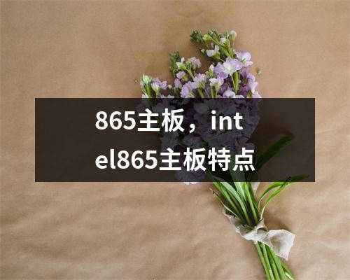 865主板，intel865主板特点