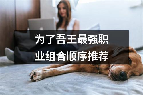 为了吾王最强职业组合顺序推荐