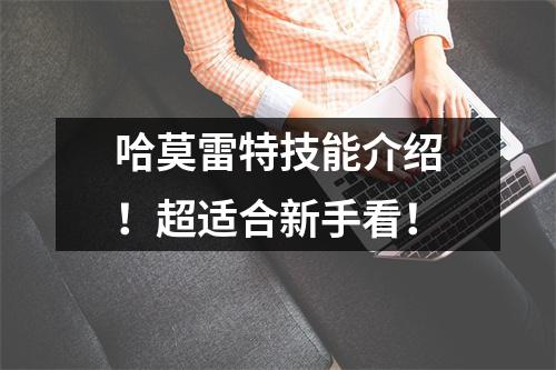 哈莫雷特技能介绍！超适合新手看！