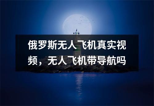 俄罗斯无人飞机真实视频，无人飞机带导航吗
