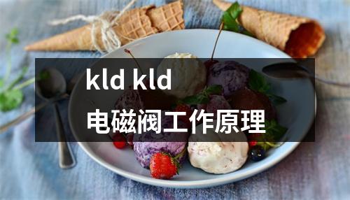 kld kld电磁阀工作原理